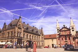 Scie nel cielo di Praga